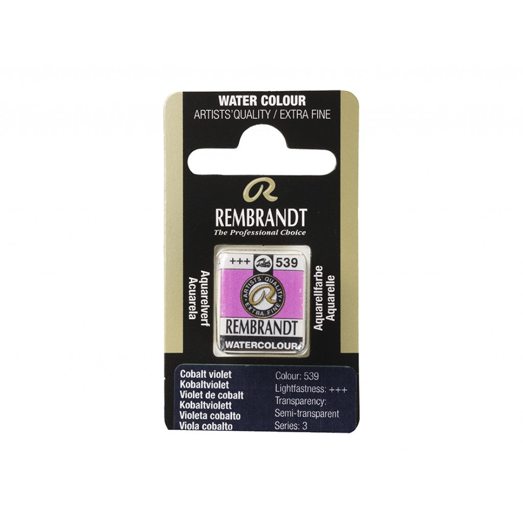 Rembrandt Akvarell Halfpan - Cobalt Violet 539