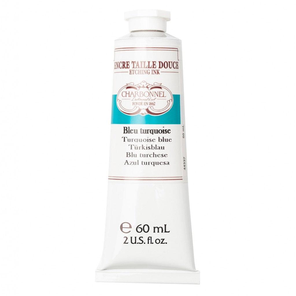 Charbonnel - Etching Ink 60ml - Turquoise Blue - HobbyHimmelen