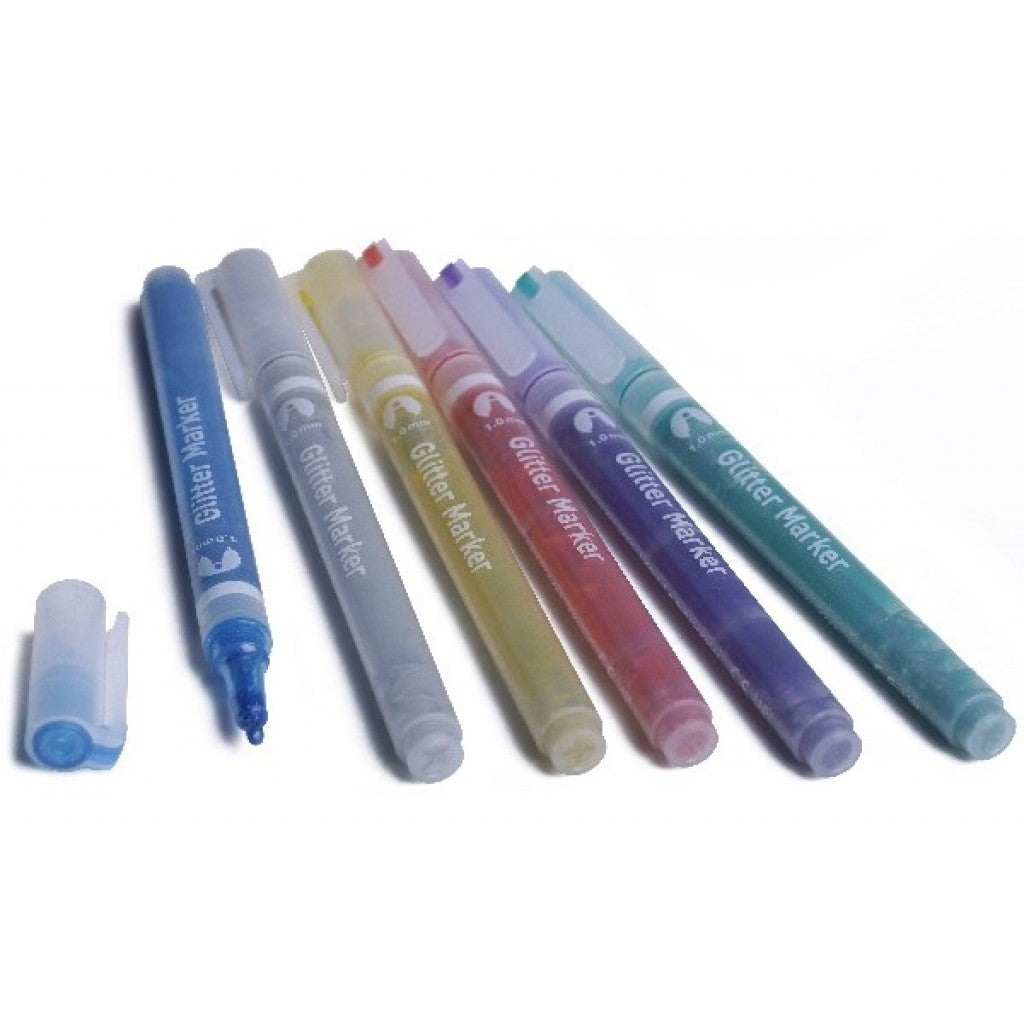 Steintusj - Glitter Colors 6-sett