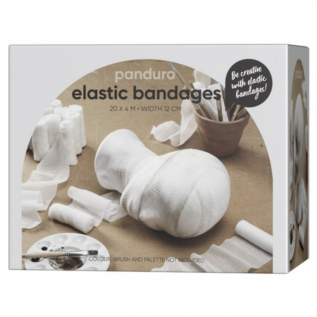 4 meter lange elastiske bind, 12 cm brede – 20 stykker