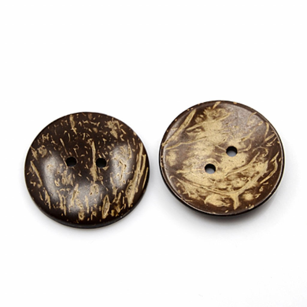 Knapp i Kokos, 44mm - Coconut Brown
