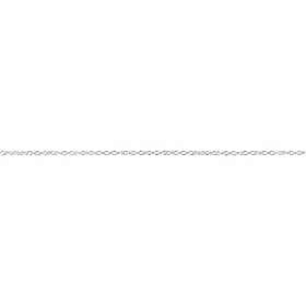 Kjede, 2mm, forsølvet, 2m