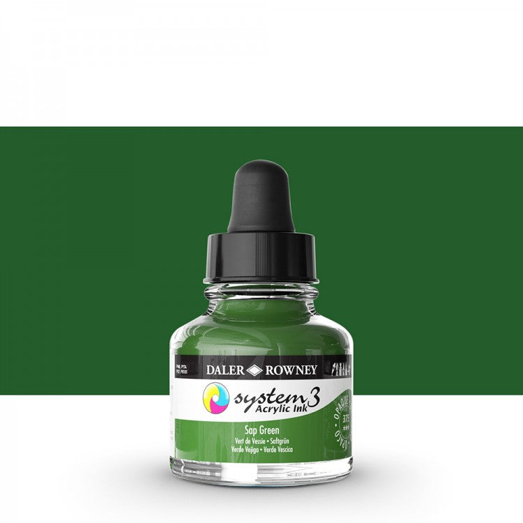 Daler Rowney - System3 Ink 29,5ml - 375 Sap Green