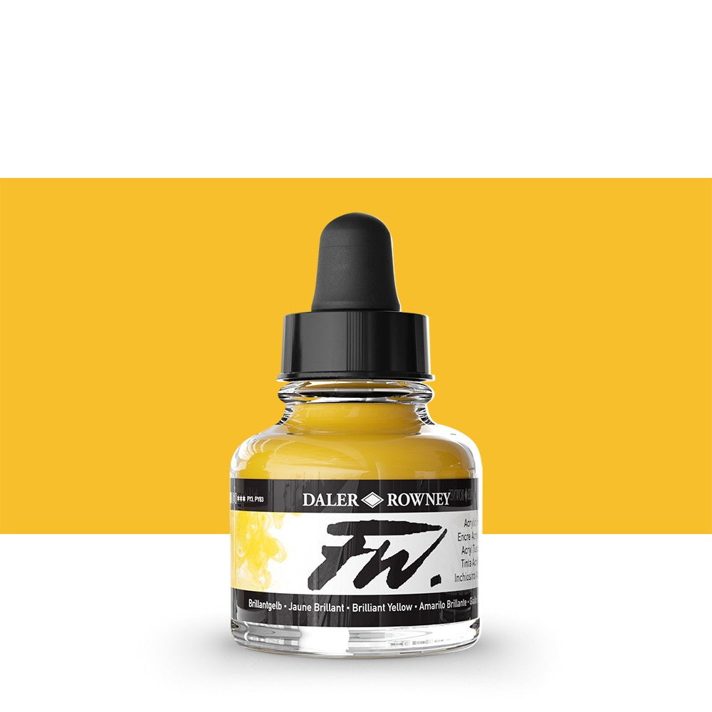 Daler Rowney - FW Ink 29,5ml - 607 Brilliant Yellow
