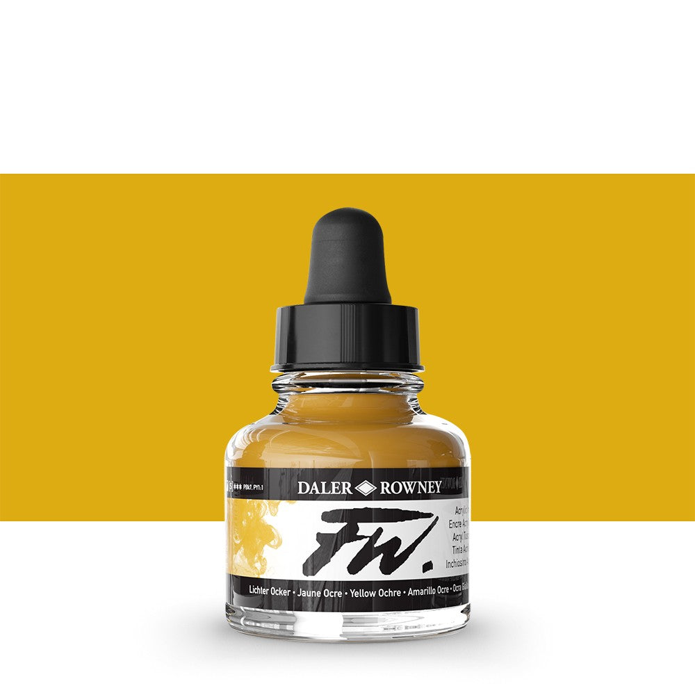 Daler Rowney - FW Ink 29,5ml - 663 Yellow Ochre