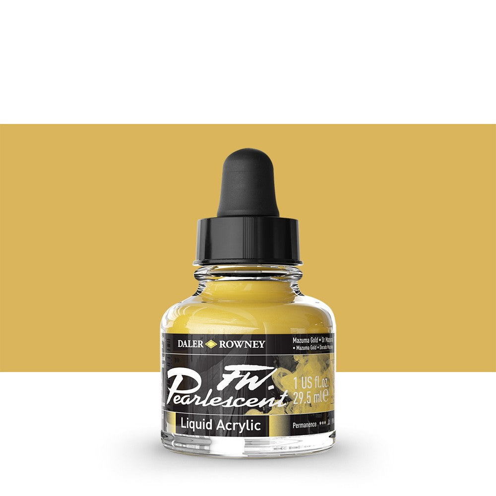 Daler Rowney - FW Pearlescent Ink 29,5ml - 117 Mazuma Gold
