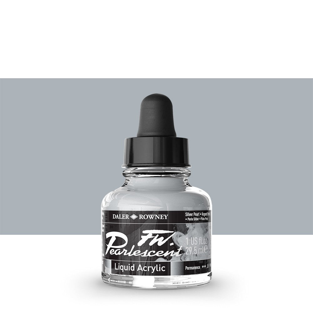 Daler Rowney - FW Pearlescent Ink 29,5ml - 119 Silver Pearl