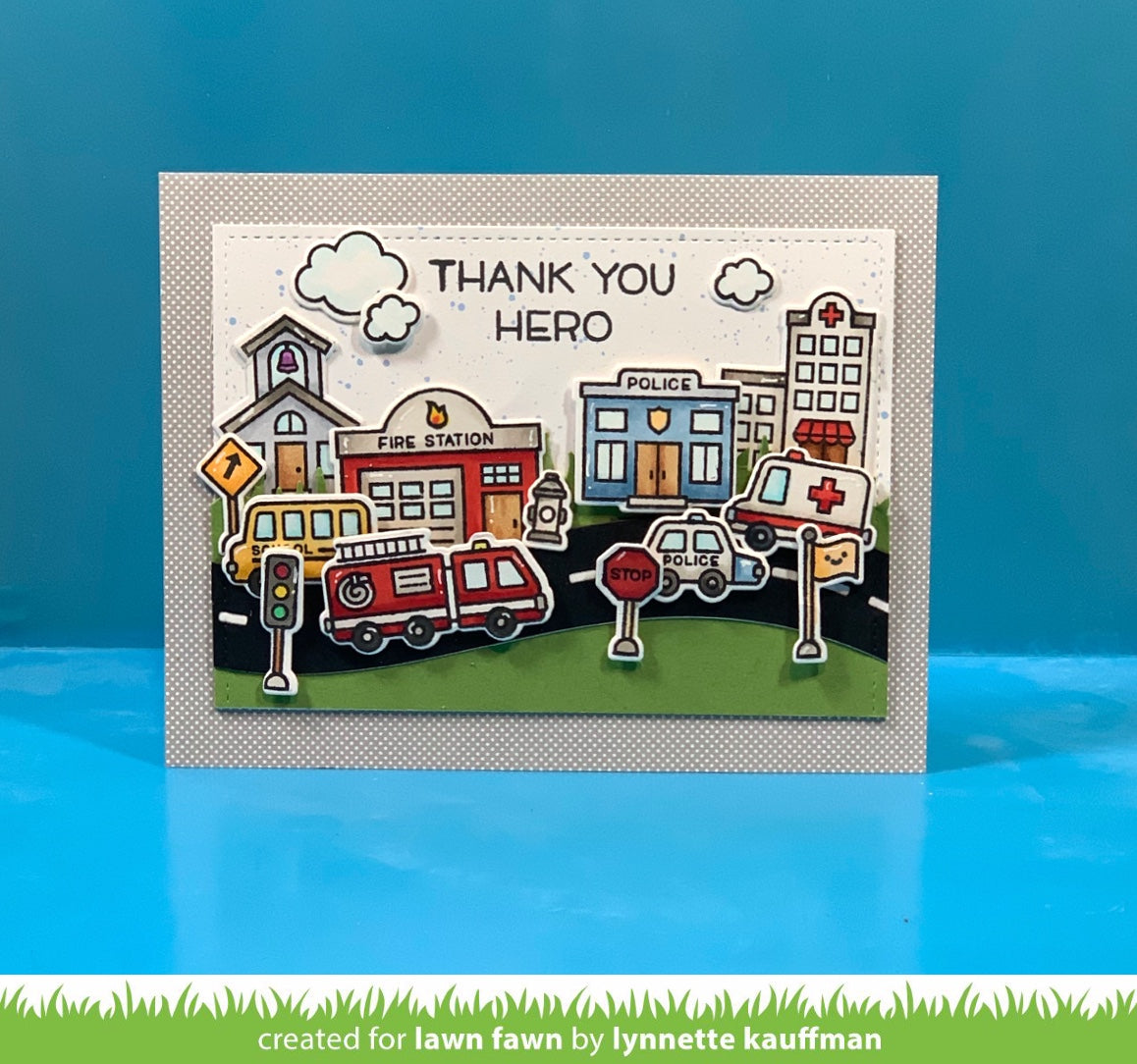 Lawn Fawn Clear Stamps 4"X6" - Village Heroes