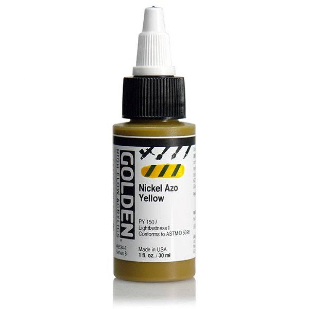 Golden High Flow Acrylics 30ml - Nickel Azo Yellow