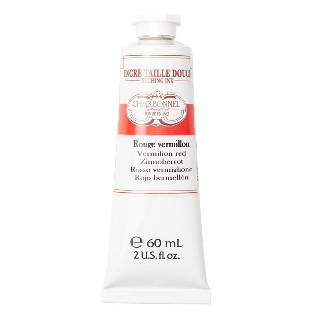 Charbonnel - Etching Ink 60ml - Vermilion Red - HobbyHimmelen