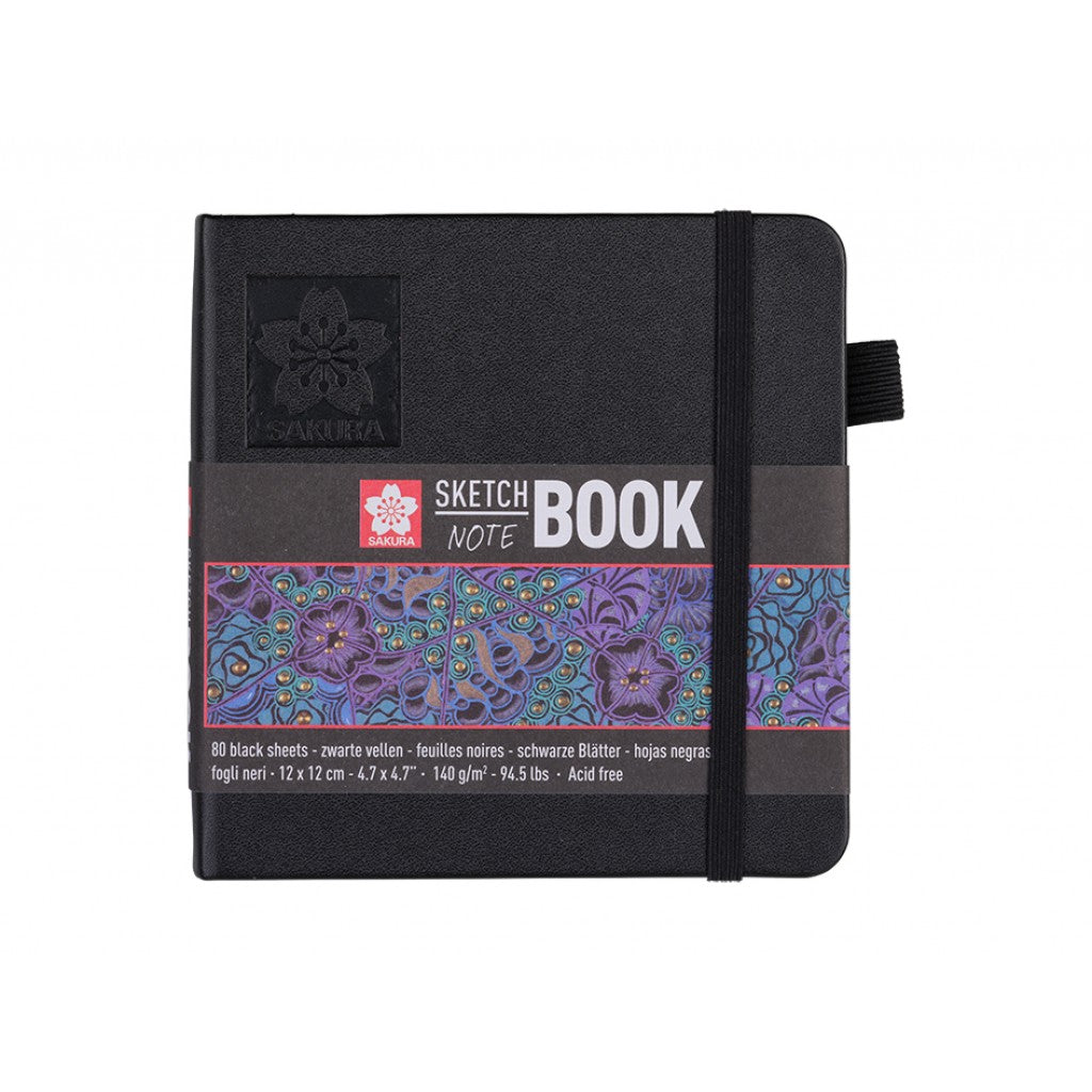 Sakura Sketch NoteBook - 12x12cm 140g/m - Sort