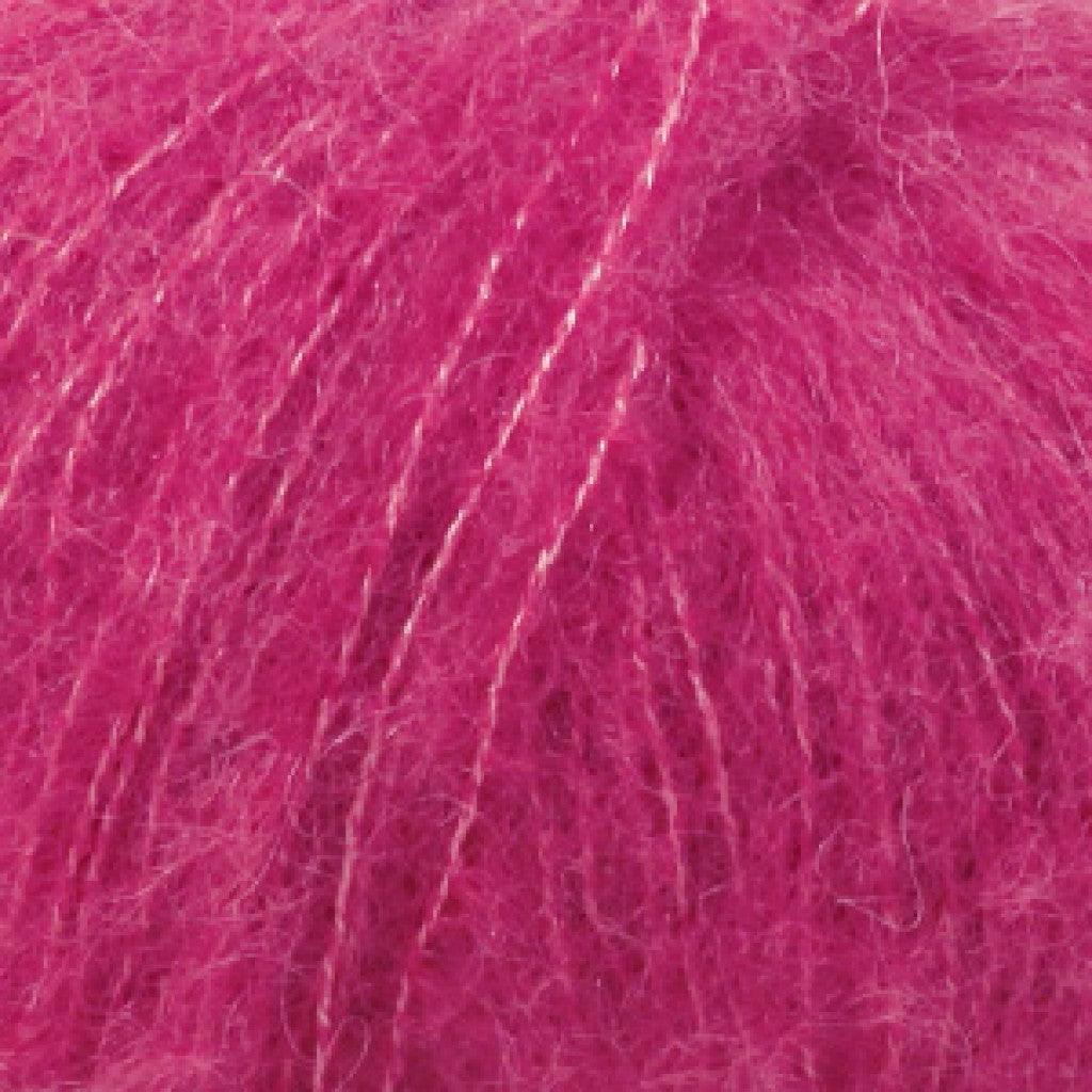 Brushed Alpaca Silk Uni - 18 Cerise - HobbyHimmelen