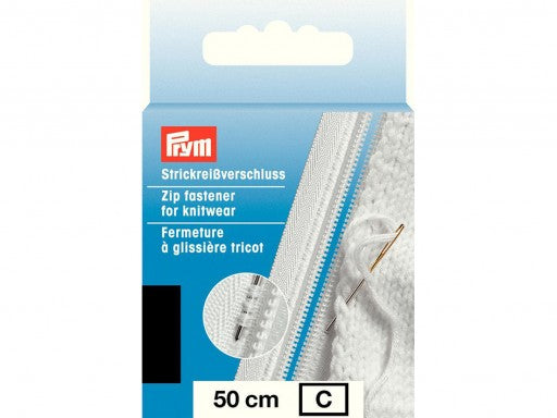 Prym Glidelås Strikk - 50cm - Sort