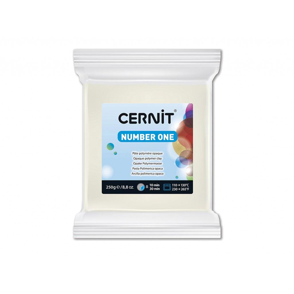 Cernit Number One 250g - 027 Hvit Opak - HobbyHimmelen