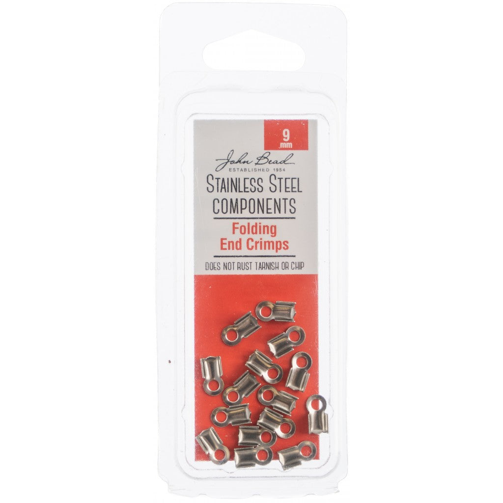 Rustfritt Stål Endestykke, 15stk - 9mm