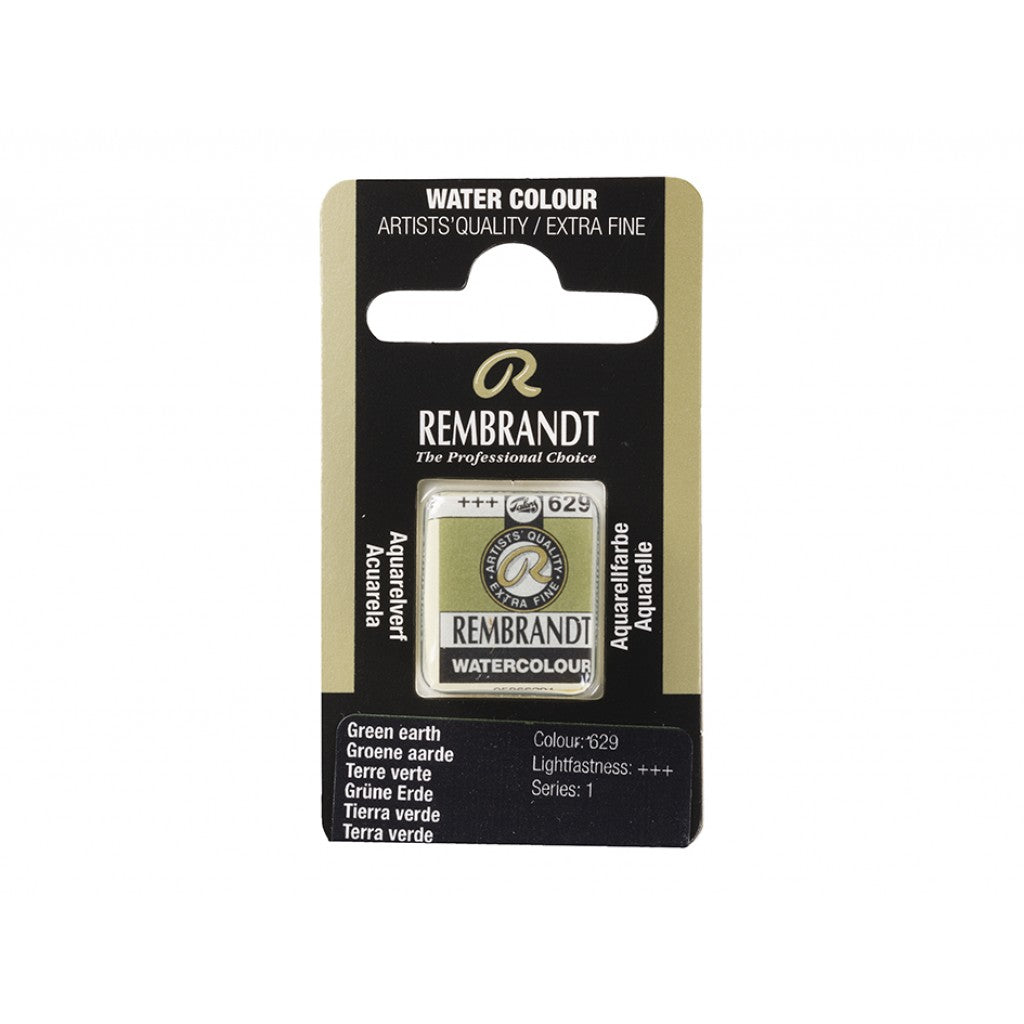 Rembrandt Akvarell Halfpan - Green Earth 629