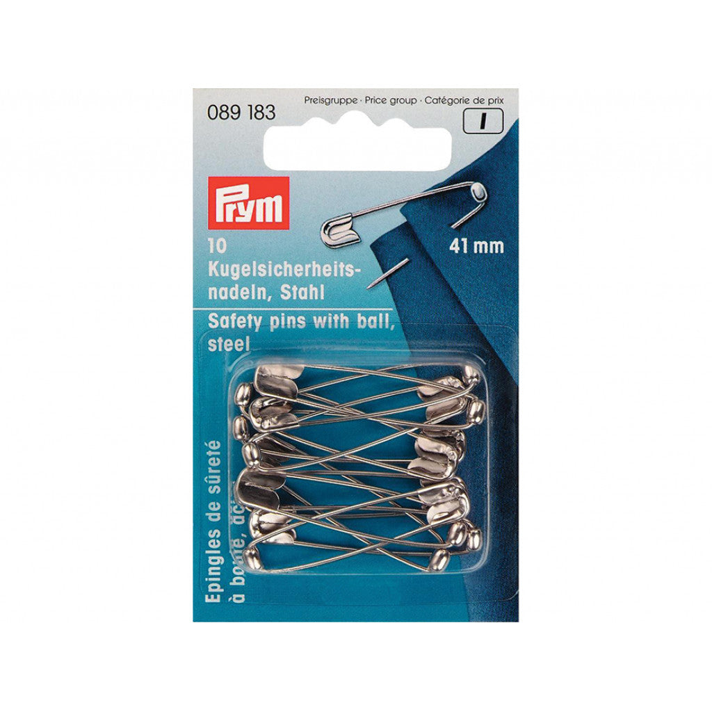 Prym Sikkerhetsnåler 41mm - Sølv - 10stk