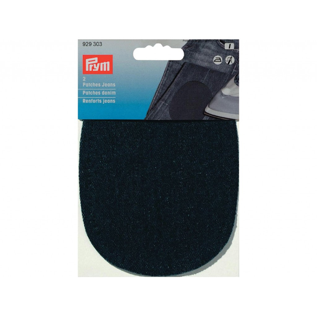 Prym Strykelapp Jeans/Denim - 10x14cm 2stk - Mørk blå