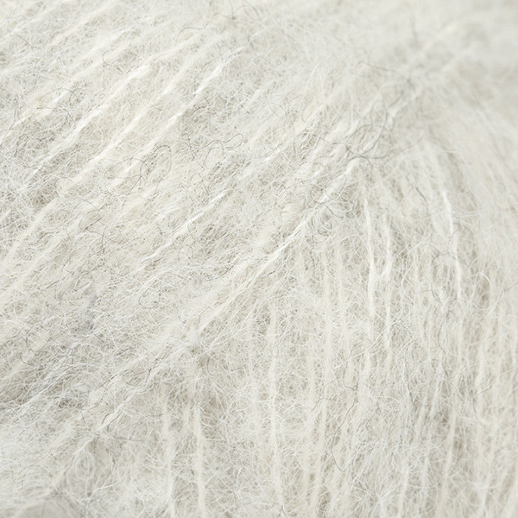 Brushed Alpaca Silk Uni - 35 Perlegrå