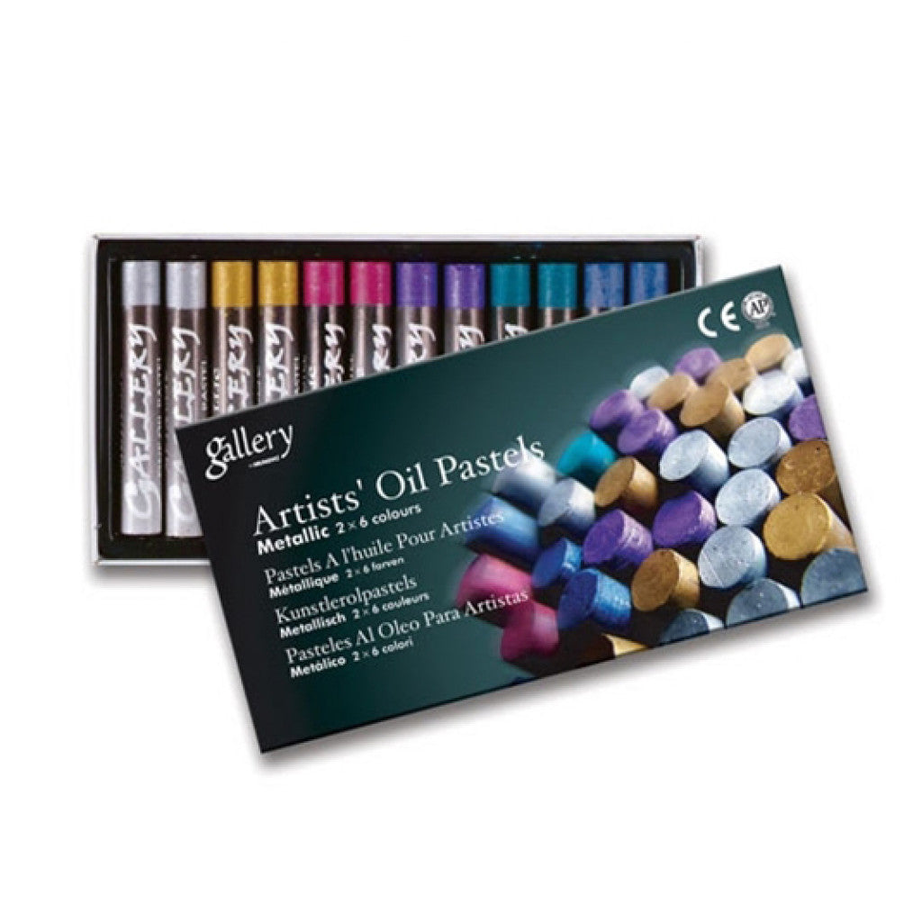 Mungyo Artist Oljepastell - 12 Stk, Metallic