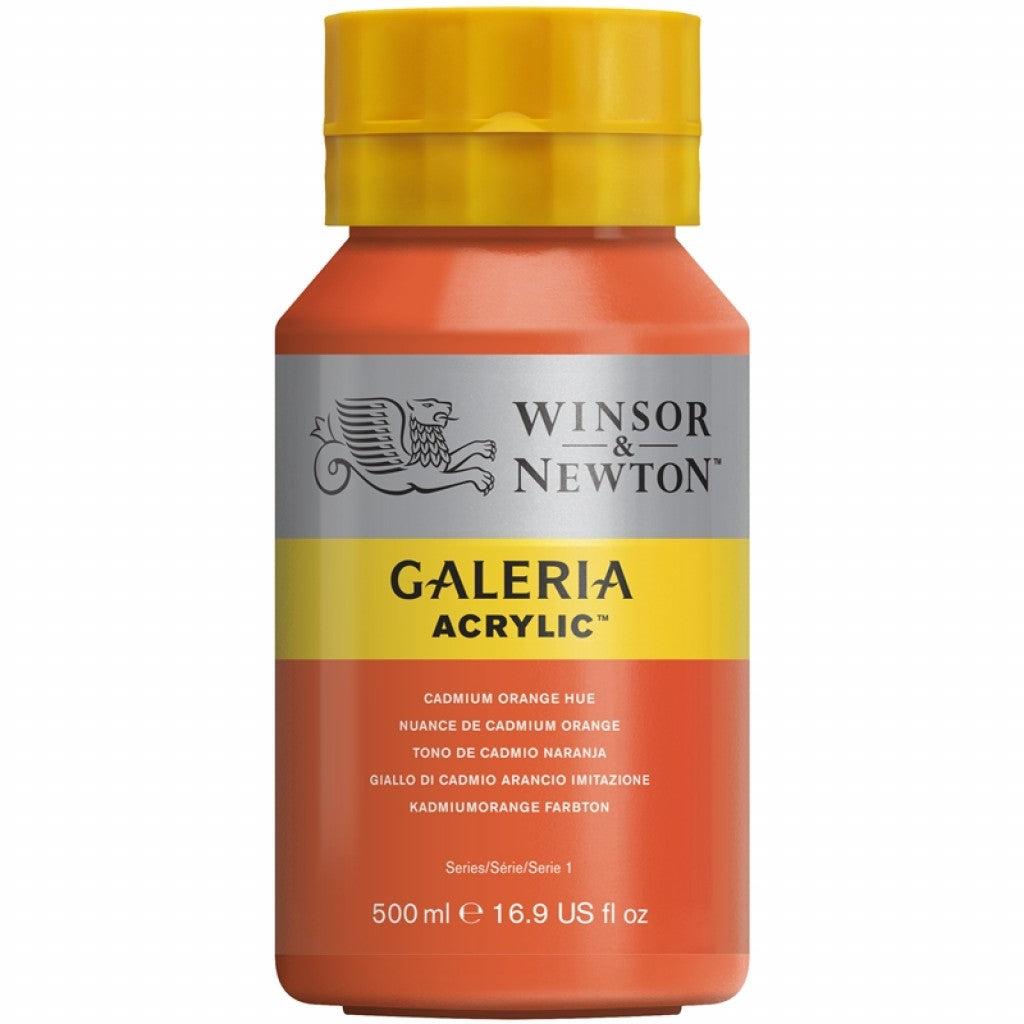 W&N - Galeria Acrylic 500ml - 090 Cadmium Orange Hue