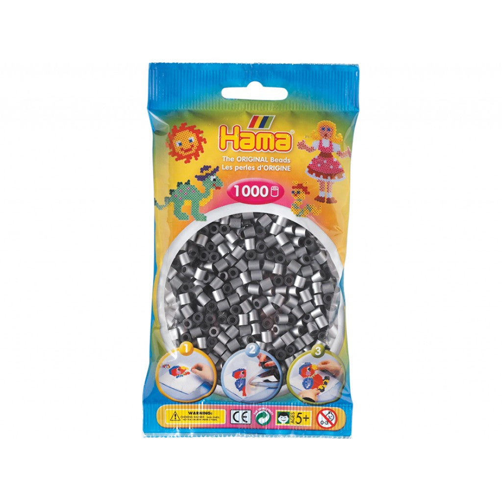 Hama Midi, 1000stk - 62 Sølv