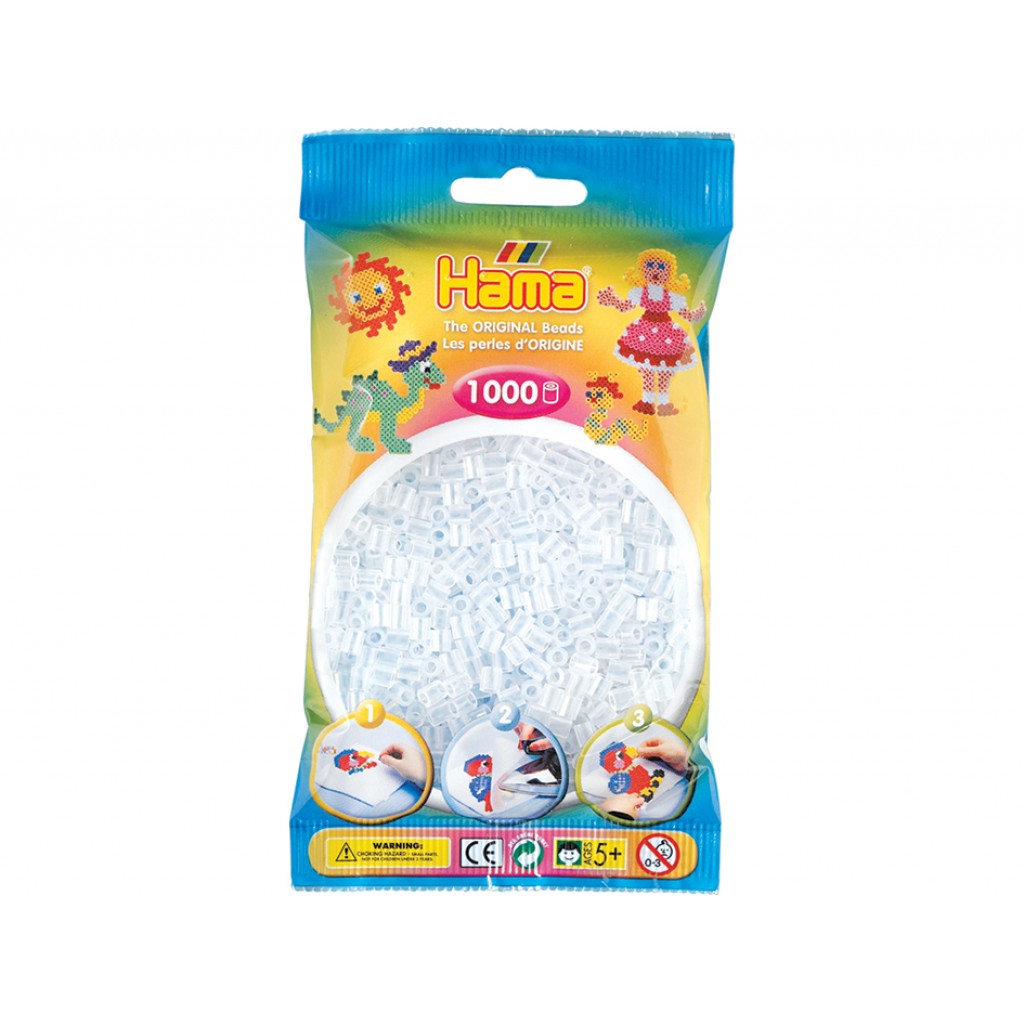 Hama Midi, 1000stk - 19 Transparent Klar