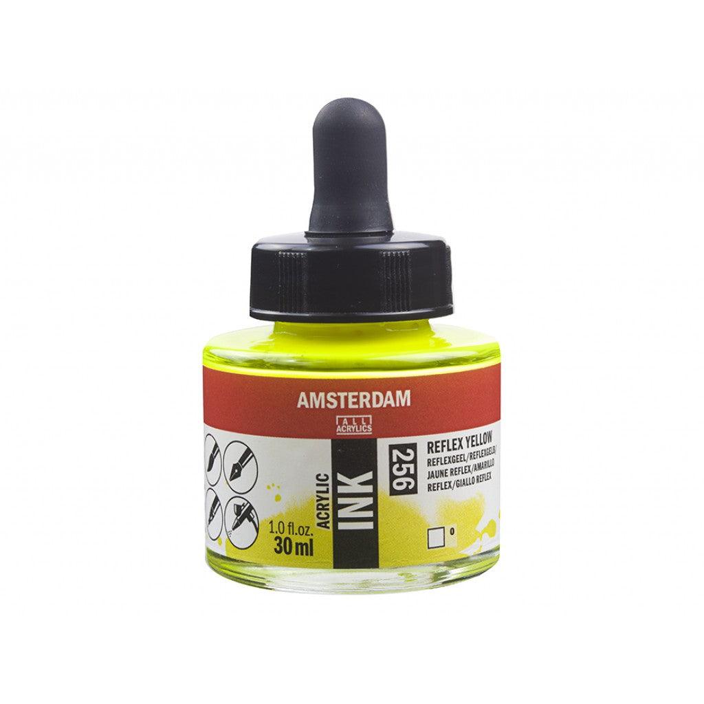 Amsterdam Ink 30ml - 256 Reflex Yellow - HobbyHimmelen
