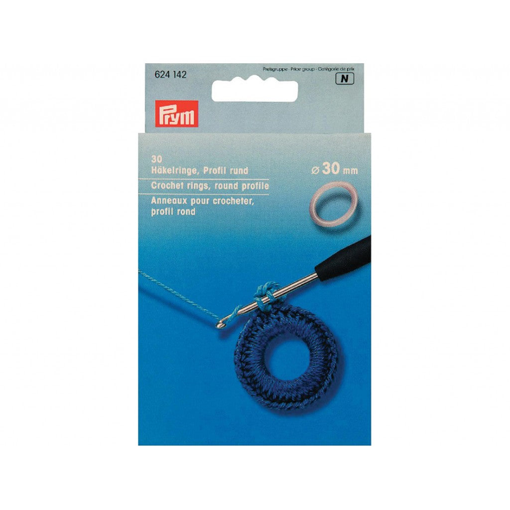 Prym Plastringer 30mm - 30stk - Hvite