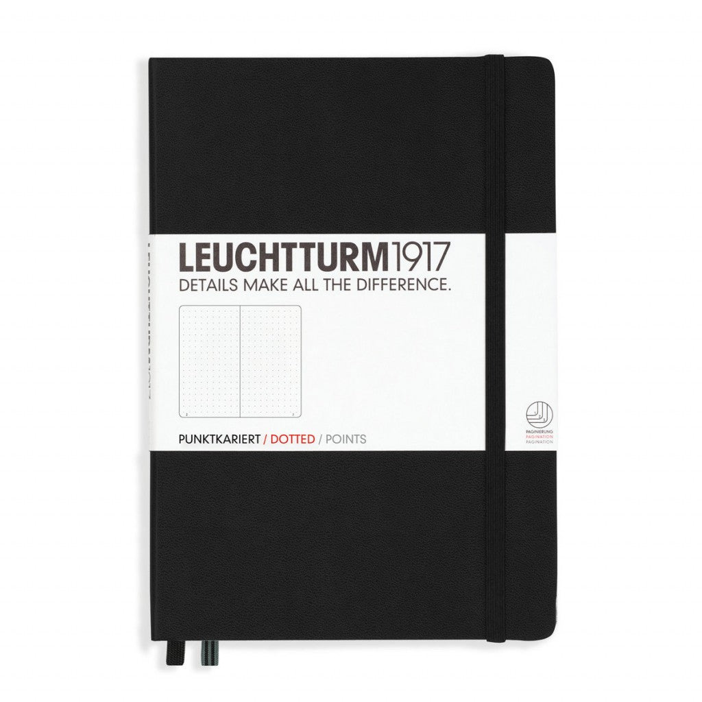 LEUCHTTURM - Notebook A5 Dotted Black