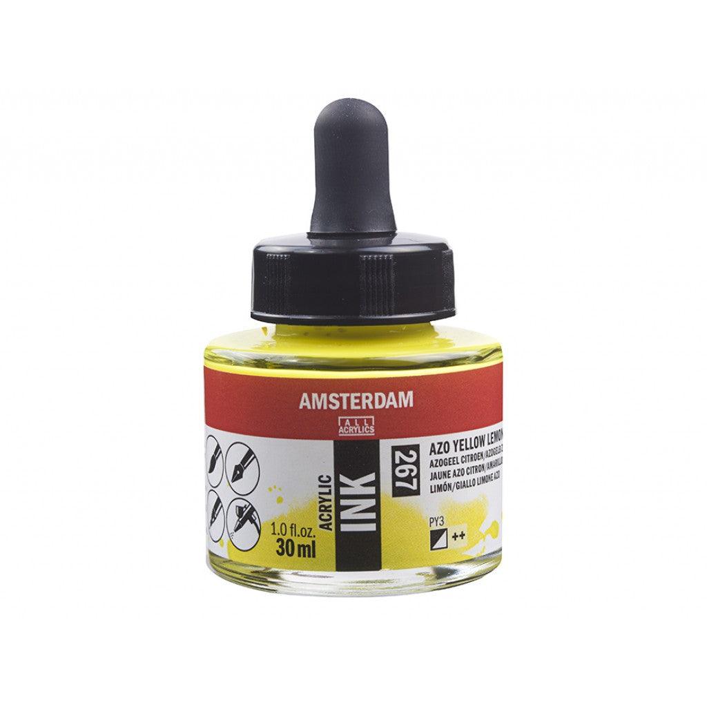 Amsterdam Ink 30ml - 267 Azo Yellow Lemon - HobbyHimmelen