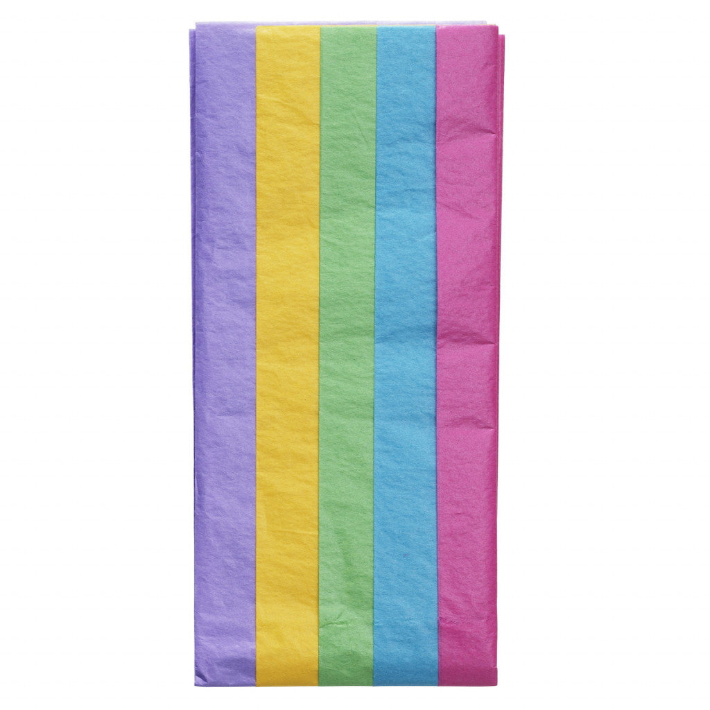 Silkepapir 5-pakk - Festlig Fargemiks
