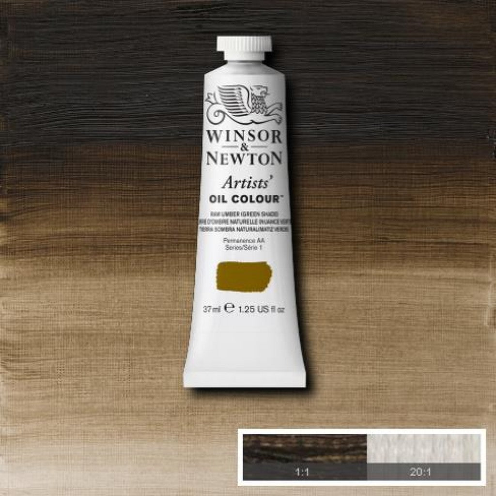 W&N - Artists Oil 37ml - 558 Raw Umber (Green Shade)