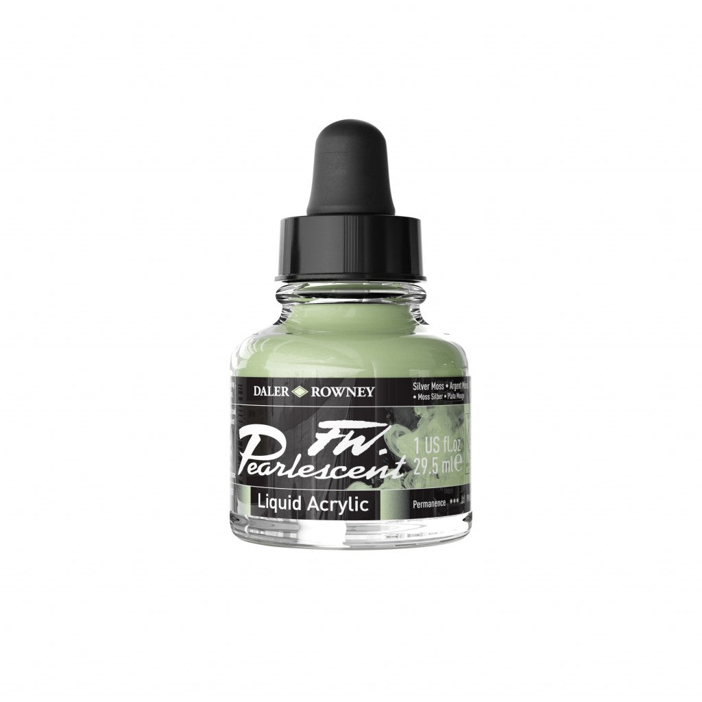 Daler Rowney - FW Pearlescent Ink 29,5ml - 129 Silver Moss