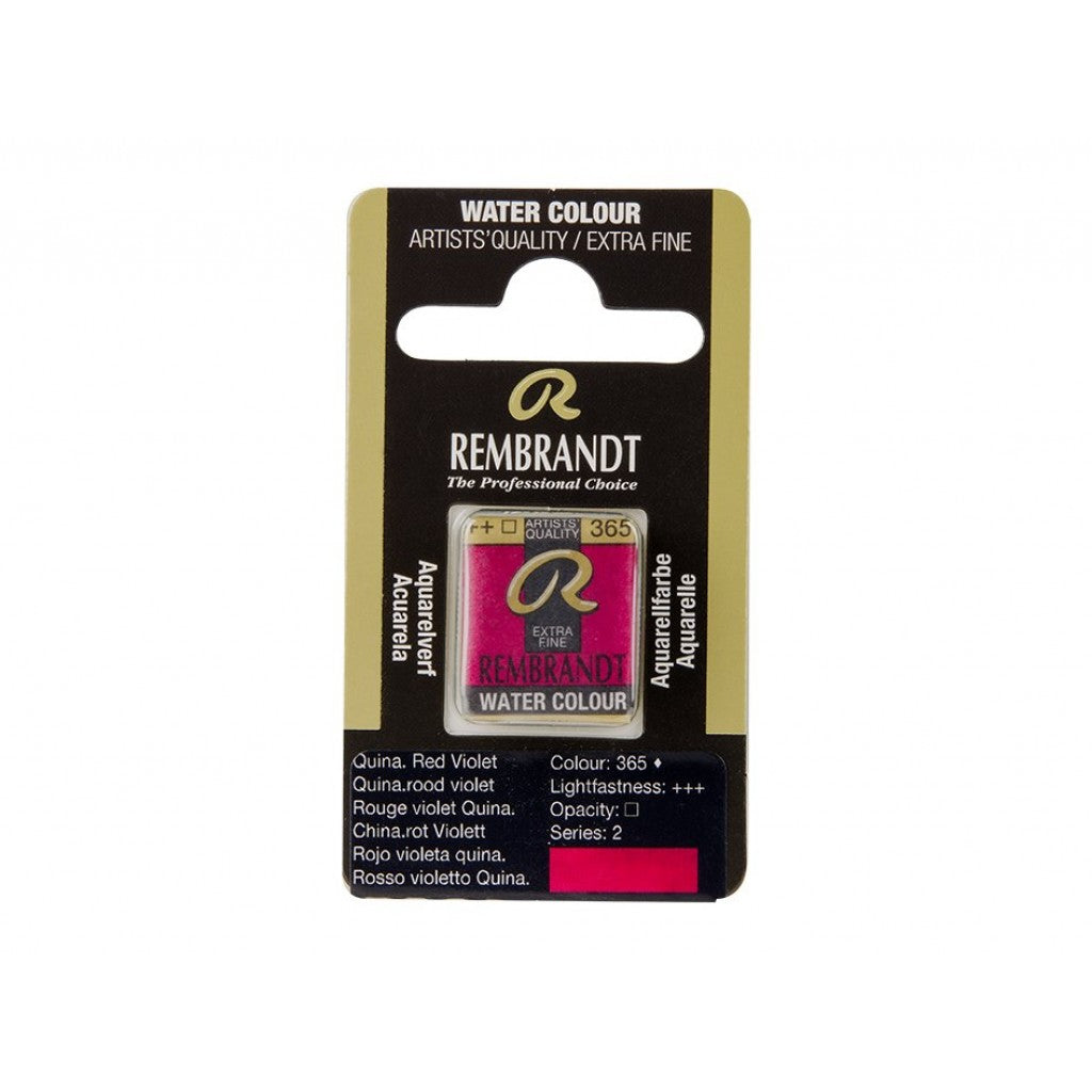 Rembrandt Akvarell Halfpan - Quinacridone Red Violet 365