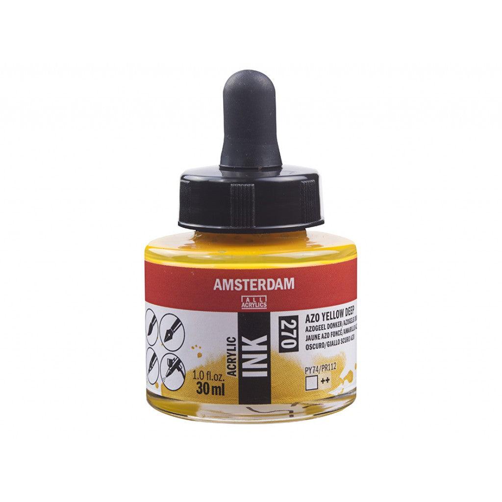 Amsterdam Ink 30ml - 270 Azo Yellow Deep - HobbyHimmelen