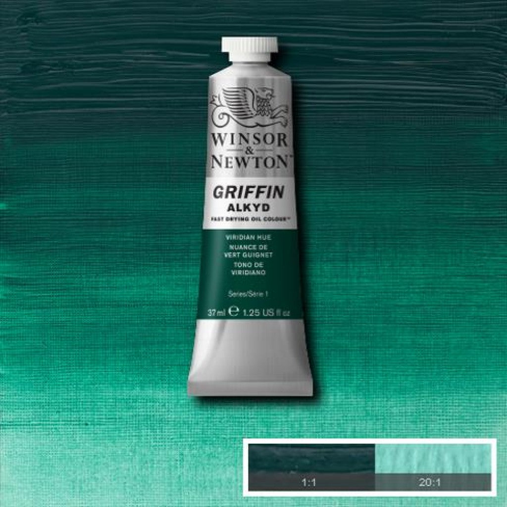 W&N - Griffin Alkyd 37ml - 696 Viridian Hue