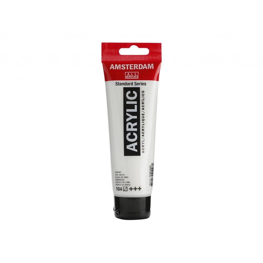 Amsterdam Standard 120ml - 104 Zink White - HobbyHimmelen