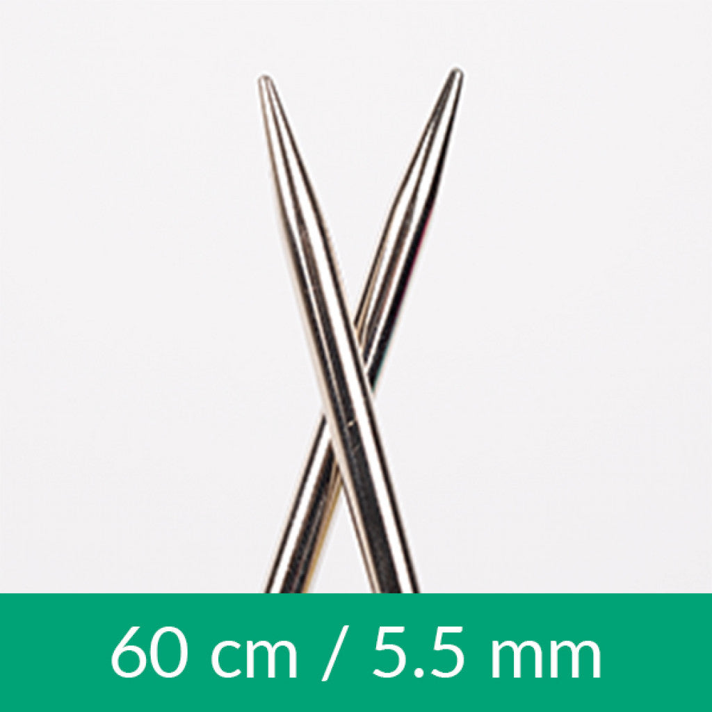 Drops Rundpinne Metall, 60cm - 5.50mm