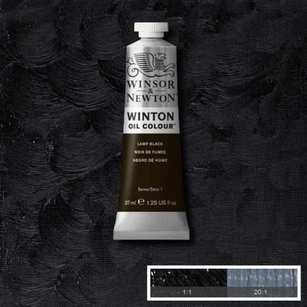 W&N - Winton Oil 37ml - 337 Lamp Black