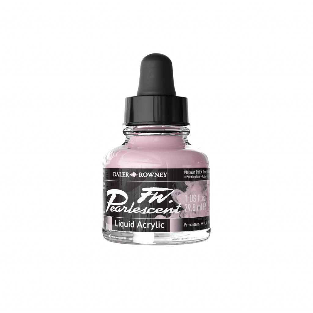 Daler Rowney - FW Pearlescent Ink 29,5ml - 118 Platinum Pink