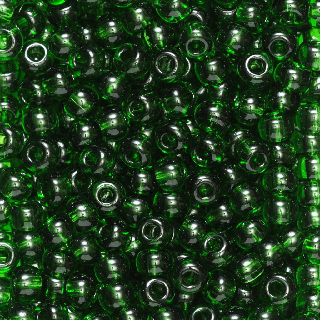 Rocaillesperle 6/0 - Transparent Grønn