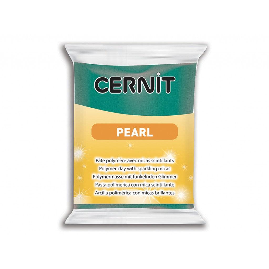 Cernit Polymerleire Pearl 56g - 600 Green - HobbyHimmelen