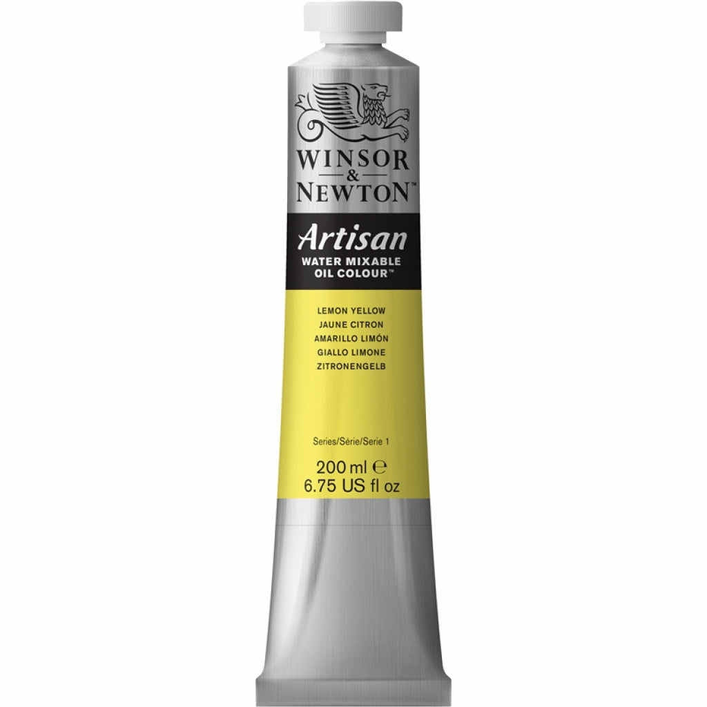 W&N - Artisan Water Mixable Oil 200ml - 346 Lemon Yellow