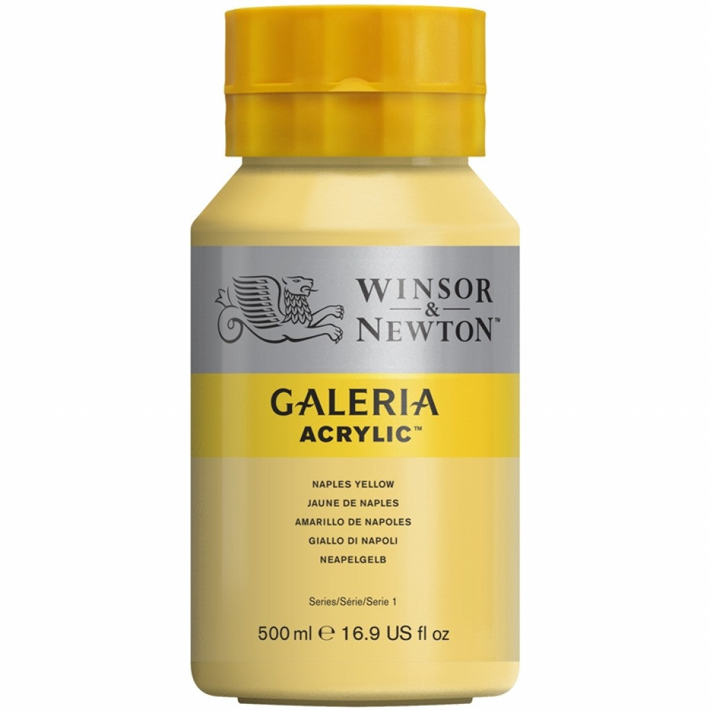 W&N - Galeria Acrylic 500ml - 422 Naples Yellow