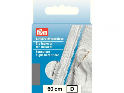 Prym Glidelås Strikk - 60cm - Medium Grå