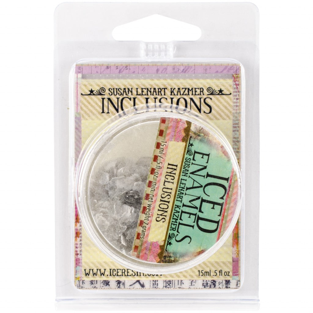 Iced Enamels Inclusions Mica - Silver