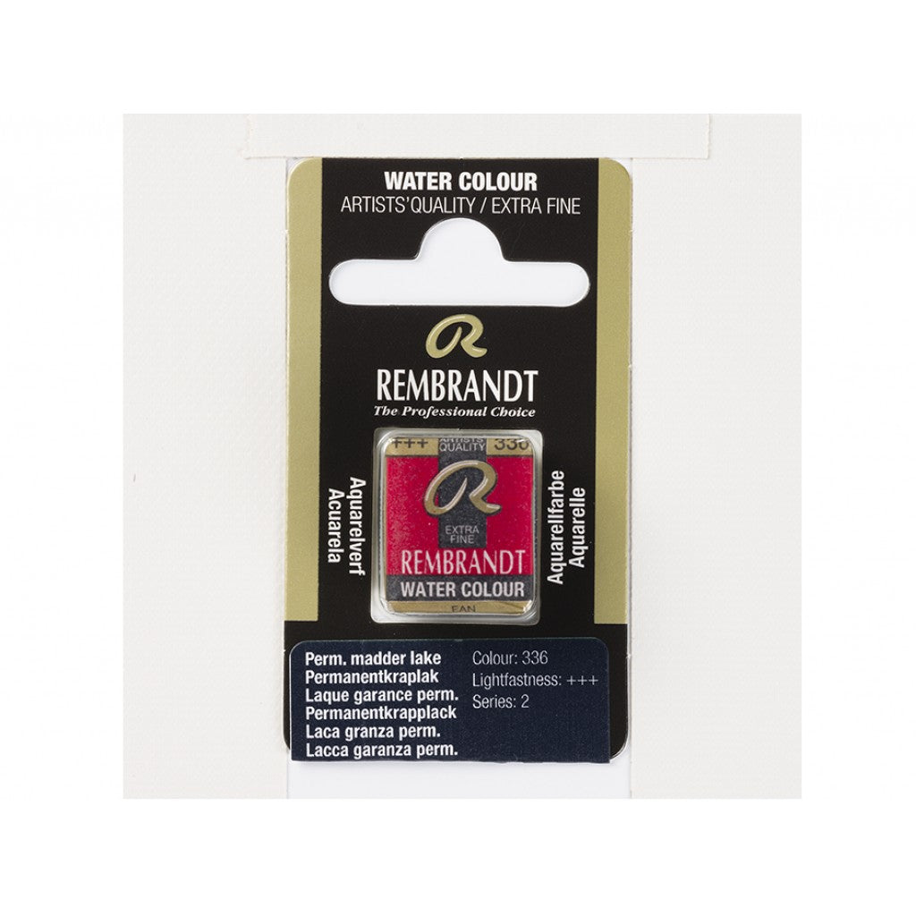 Rembrandt Akvarell Halfpan - Permanent Madder 336