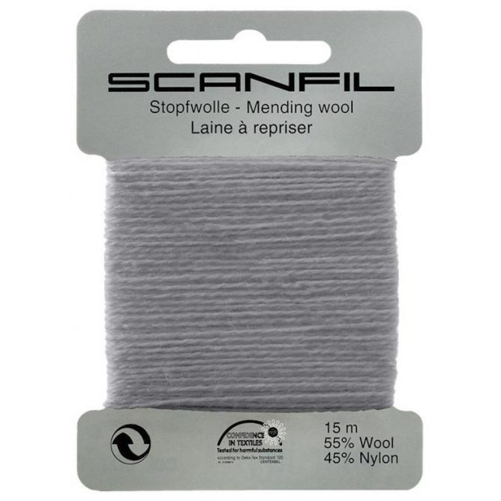 Stoppegarn i ull - 76053 - Mørk Mellomgrå