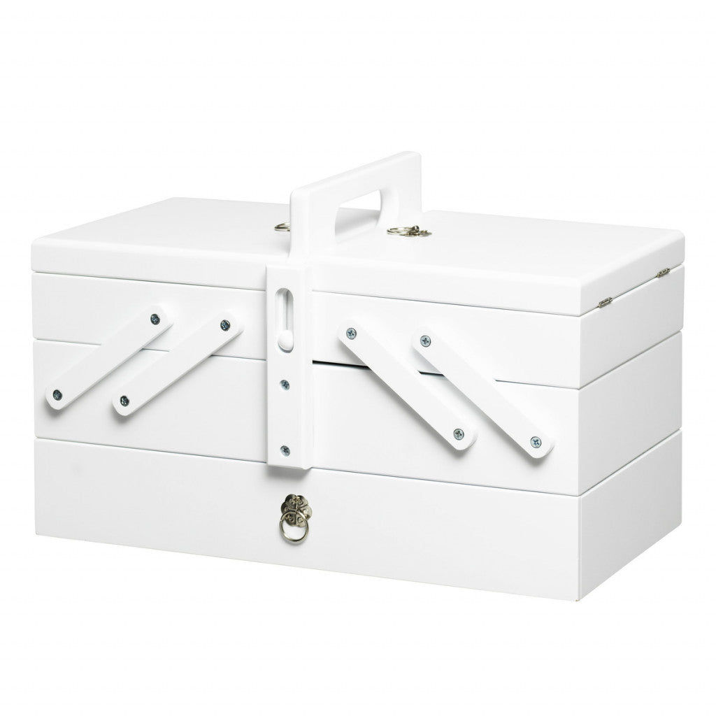 Syskrin I Tre, 35×18×22cm - Hvit